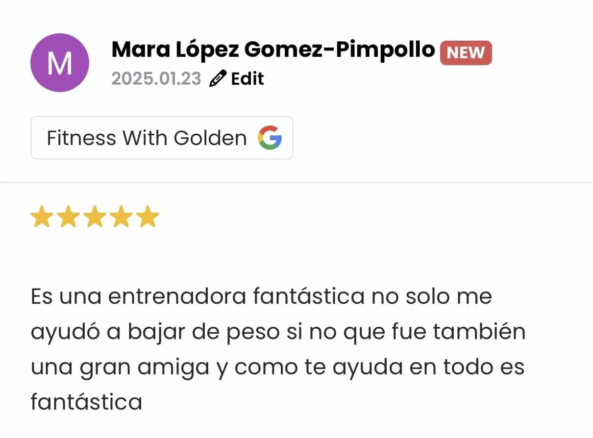 Captura de la reseña de Mara López Gomez-Pimpollo
