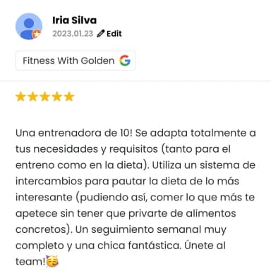 Reseña de un cliente de Liga Fitness
