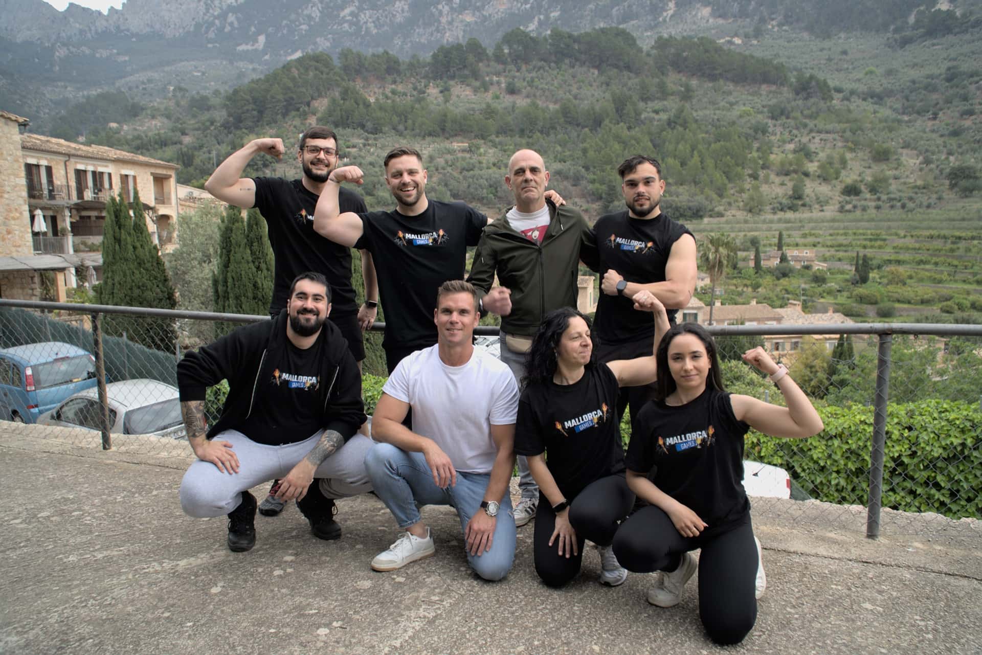Equipo de Liga Fitness entrenando en Fornalutx, Serra de Tramuntana