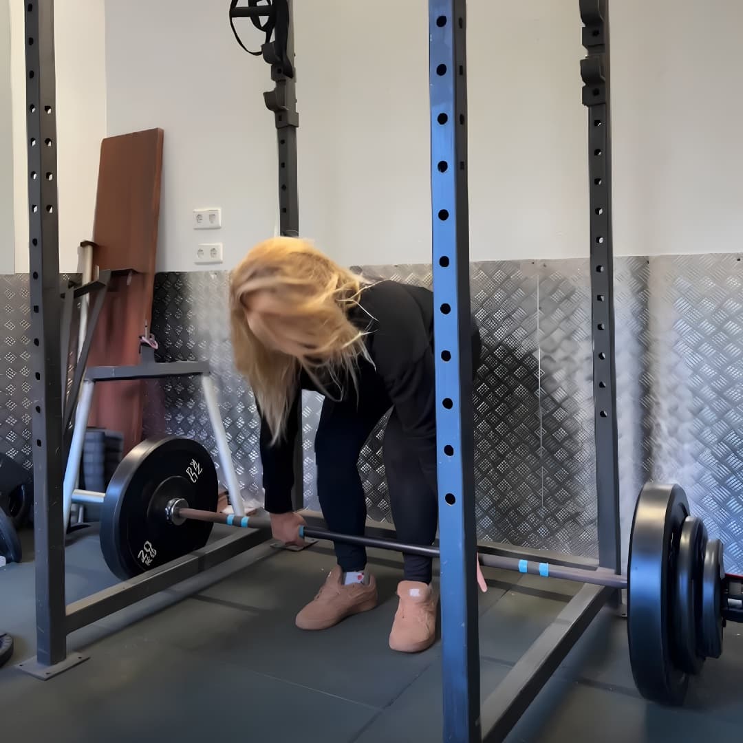 Andrea Colom entrenando con Liga Fitness en Fornalutx