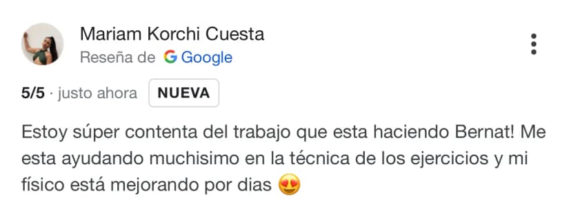 Reseña de un cliente de Liga Fitness verificada en Google
