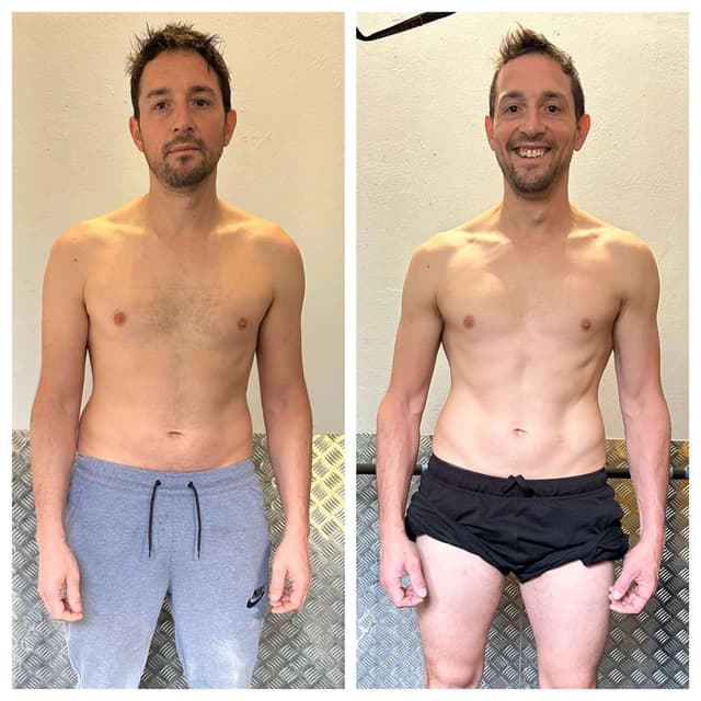 Transformación física de Marcos con Liga Fitness