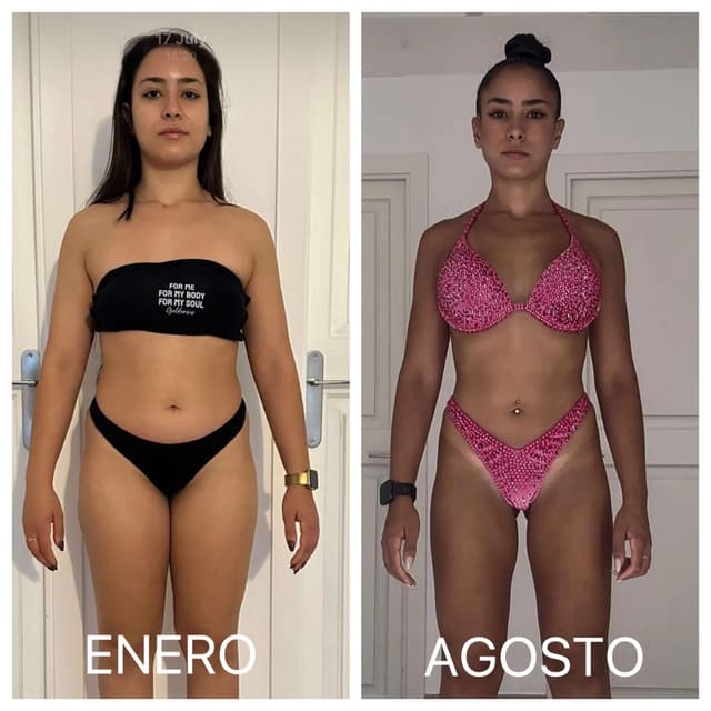 Transformación física de Mariam con Liga Fitness