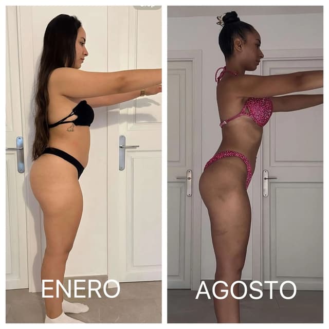 Transformación física de Mariam con Liga Fitness