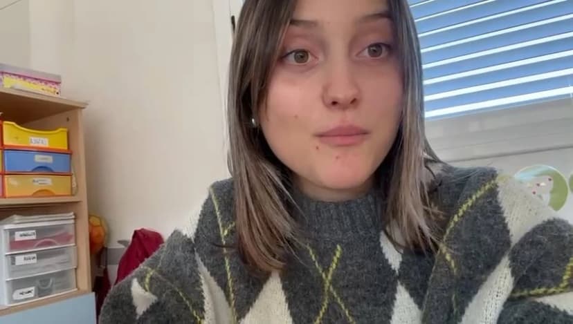 Fotograma del vídeo testimonio de Gisela