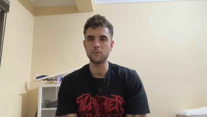 Fotograma del vídeo testimonio de Rodrigo