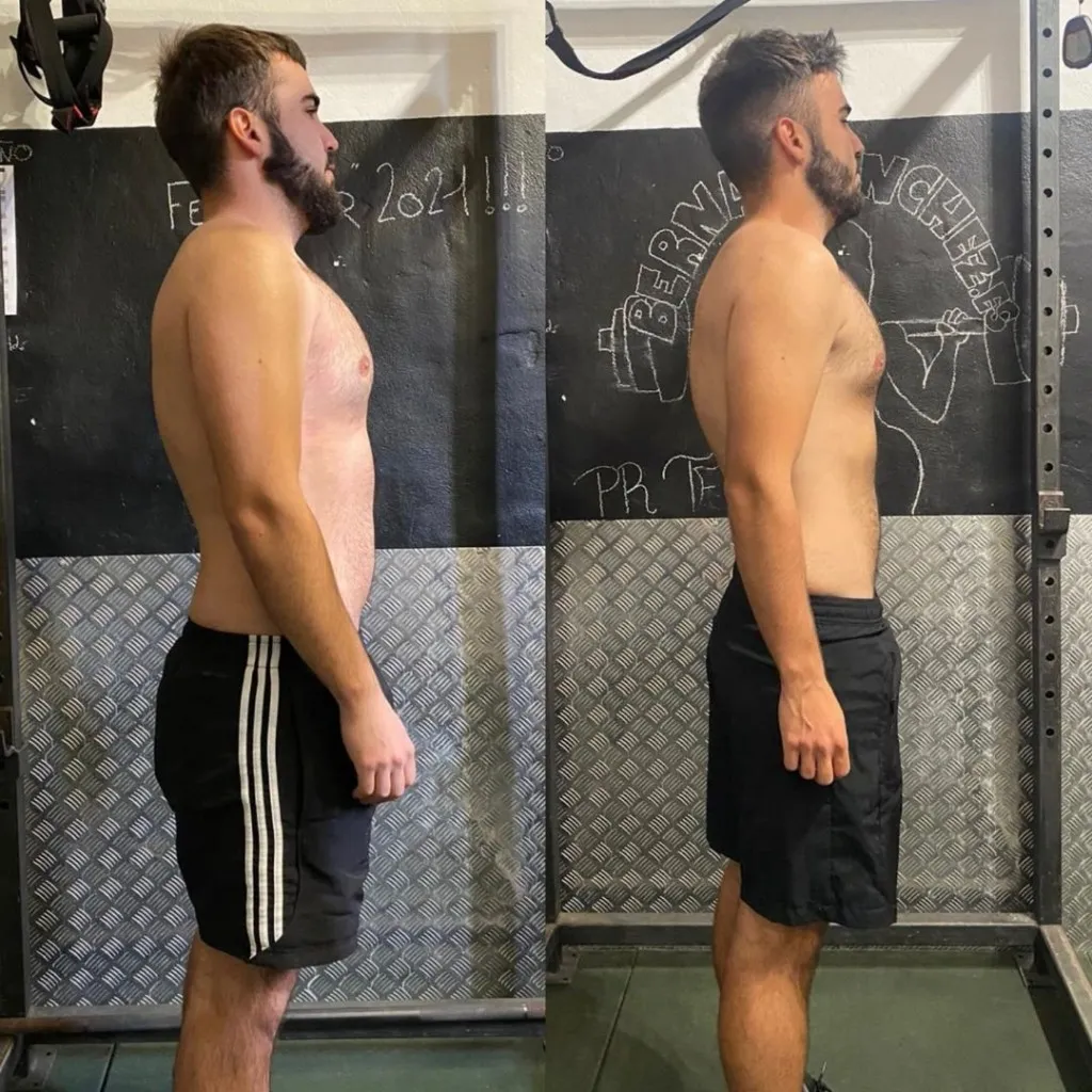 Transformación lateral con mejora de postura desde febrero